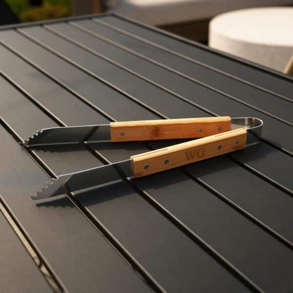 Custom grill tongs to complete his grilling gear set