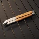 Close-up of grill tongs