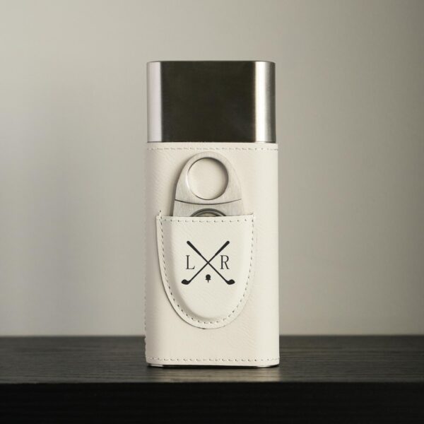 Cigar Case – White – _0005_CROSSED CLUBS