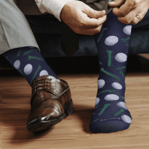 The Fairway Golf Socks fit men's shoe sizes 10-13