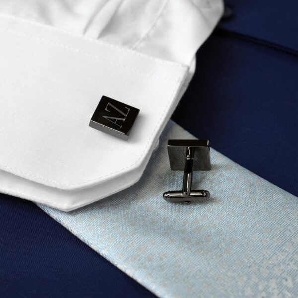 Gunmetal Square Cufflinks – Suit